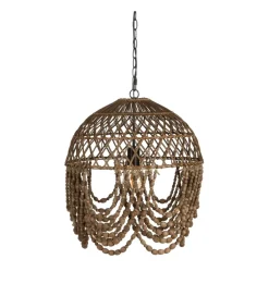 Lampa wisząca BEADINGO 52 cm naturalny
