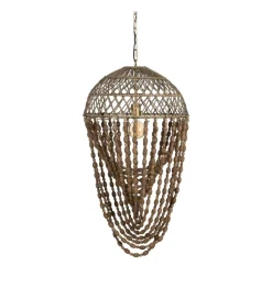 Lampa wisząca BEADINGO 88 cm naturalny