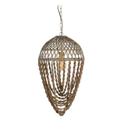 Lampa wisząca BEADINGO 71 cm naturalny