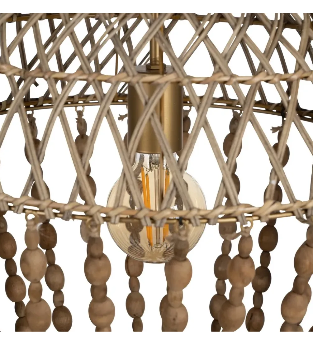 Lampa wisząca BEADINGO 71 cm naturalny