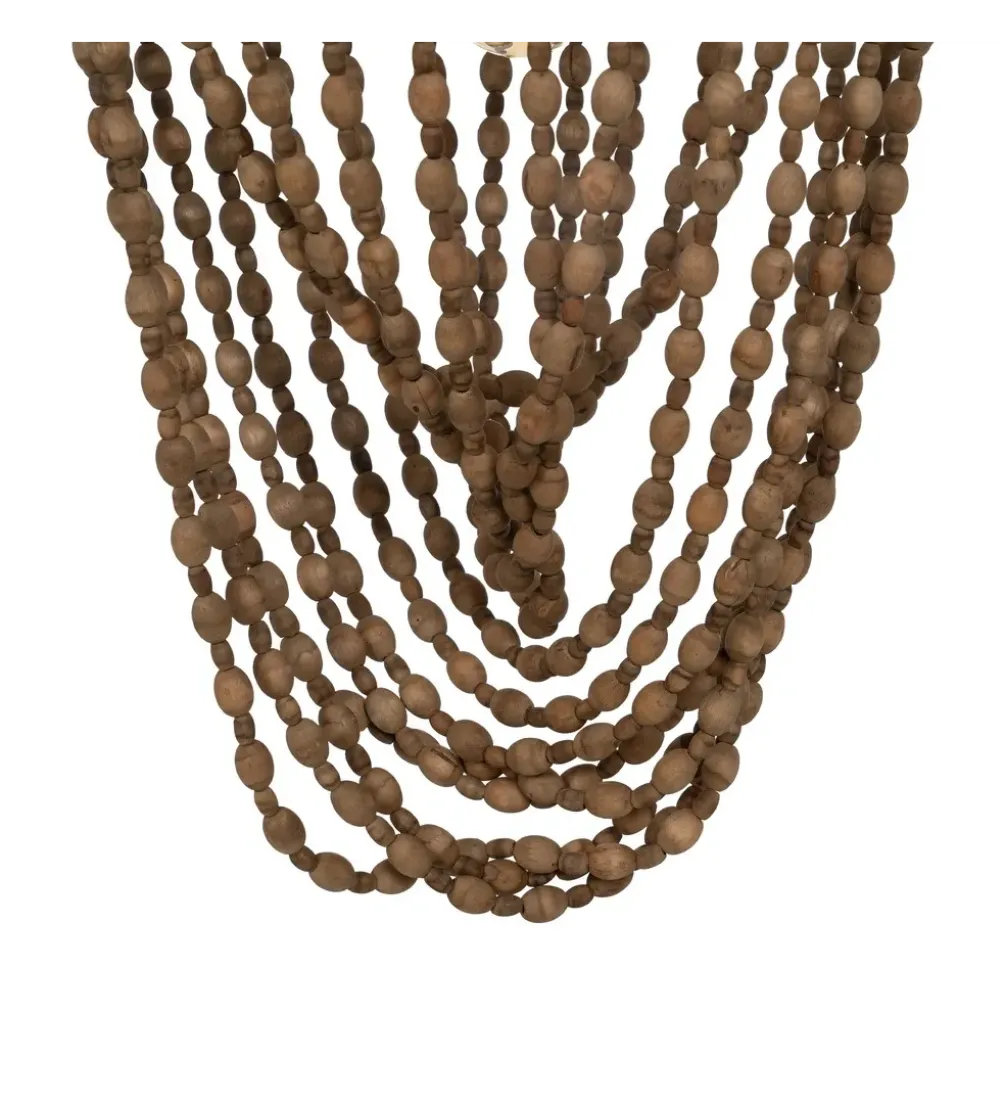 Lampa wisząca BEADINGO 76 cm naturalny