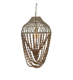 Lampa wisząca BEADINGO 76 cm naturalny