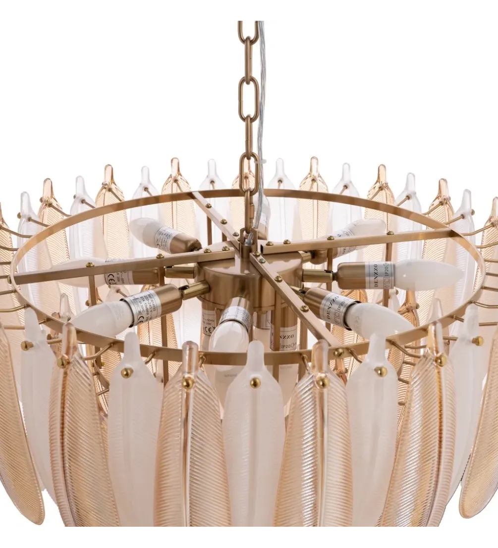 Lampa wisząca BEGAN 60 cm champagne
