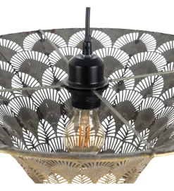 Lampa wisząca BOCELIN 47 cm złota srebrna
