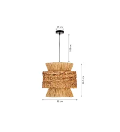 Lampa wisząca CAMPO 39 cm naturalna