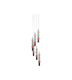 Lampa wisząca CANDY BAR 41 cm wielokolorowa
