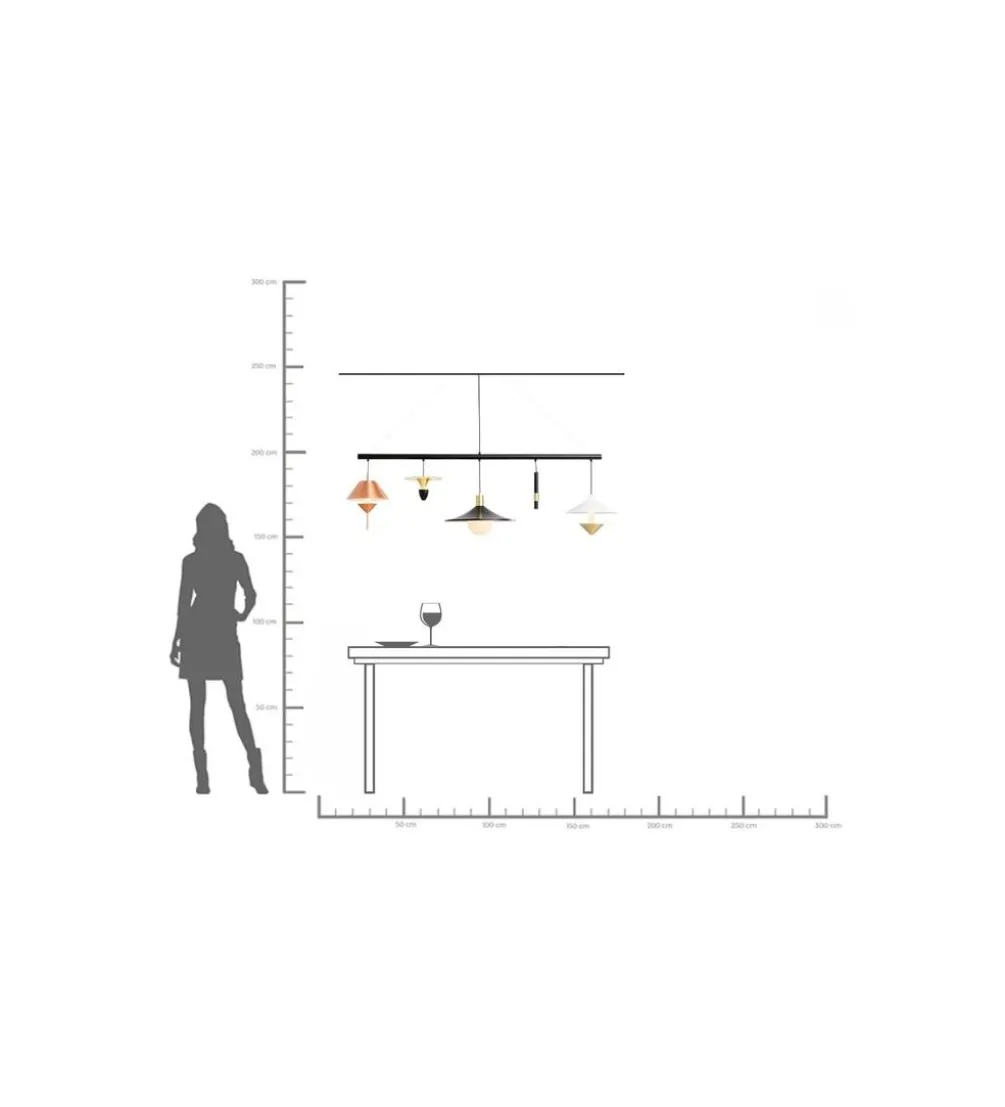 Lampa wisząca CAPPELLI 155 cm