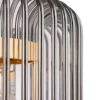 Lampa wisząca CELINK 50 cm złoto szara