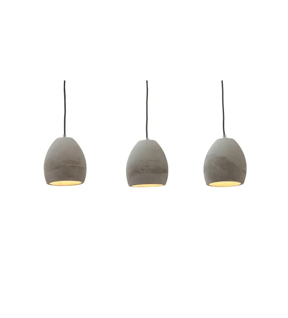 Lampa wisząca Cement grau 3er Beton