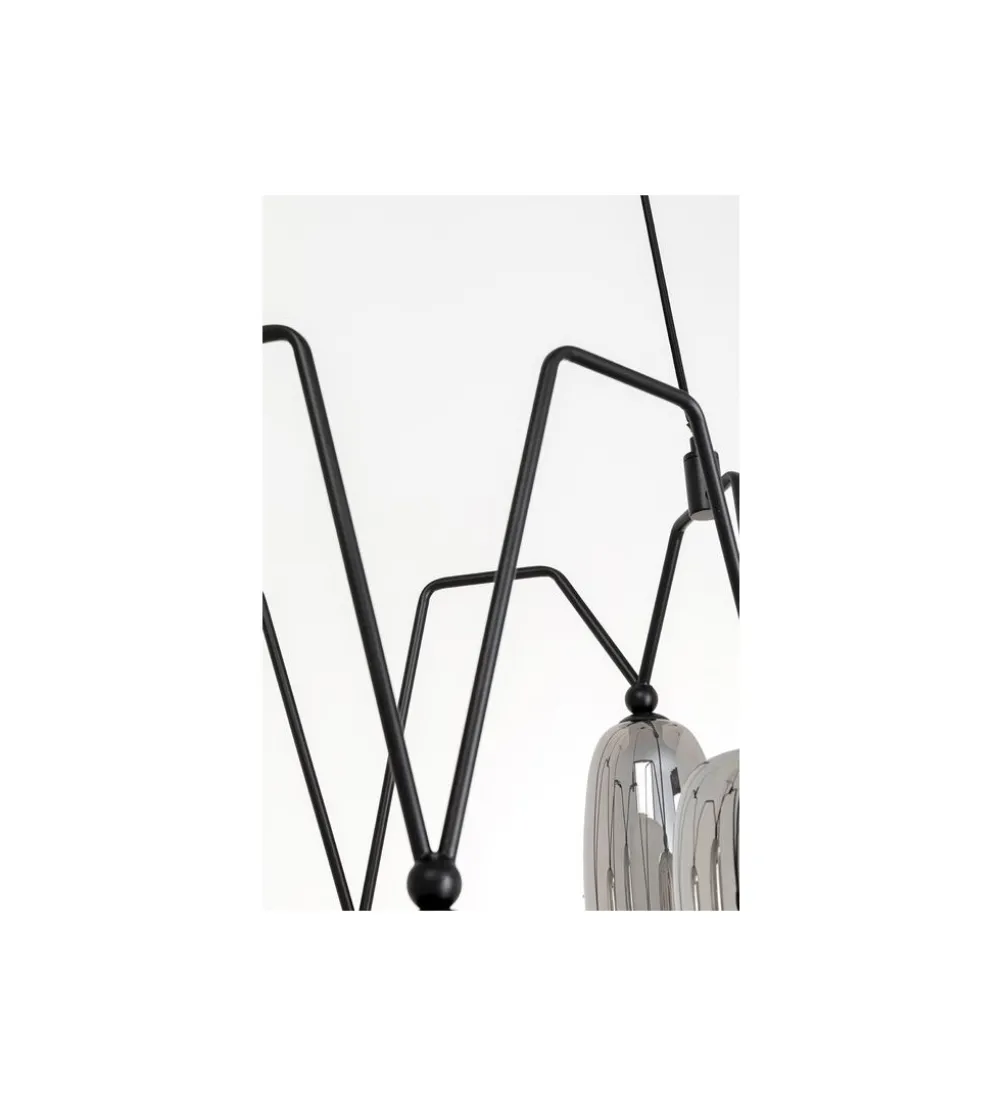 Lampa wisząca COLUMBO 58 cm czarna