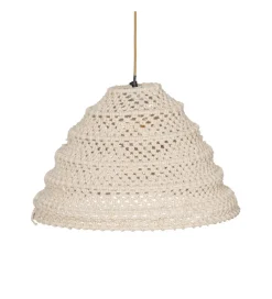 Lampa wisząca CONEMTA 50 cm biała