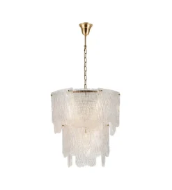 Lampa wisząca CRISTALEN 60 cm złota