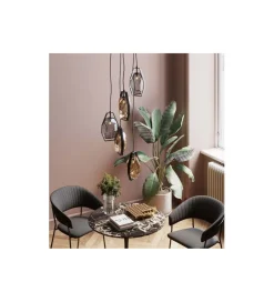 Lampa wisząca Diamond Fever Spiral 42 cm czarna