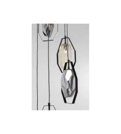 Lampa wisząca Diamond Fever Spiral 42 cm czarna