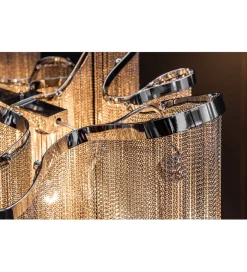 Lampa wisząca Elegance 118 cm srebrna