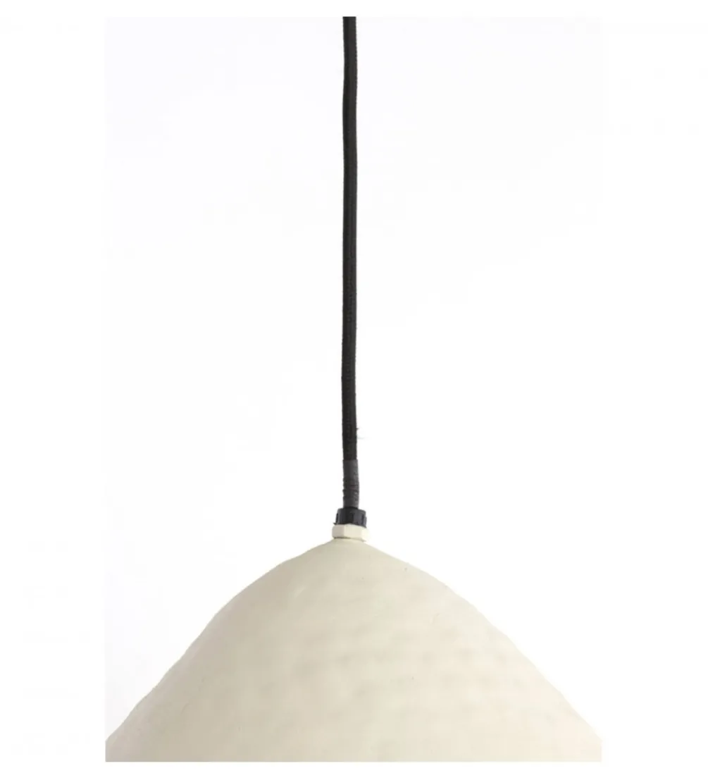 Lampa wisząca ELIMO 40 cm kremowy matt