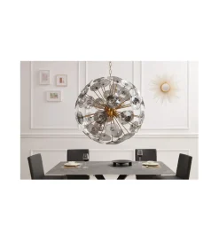 Lampa wisząca Evron Infinity 65 cm złota