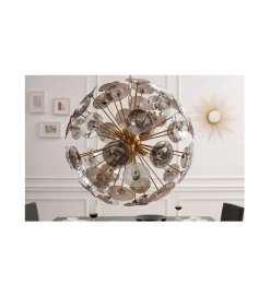 Lampa wisząca Evron Infinity 65 cm złota