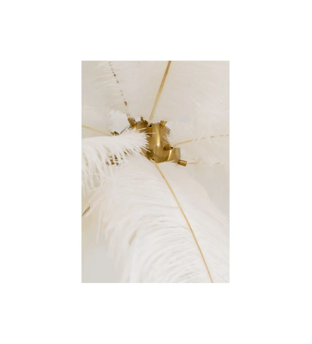 Lampa wisząca FEATHER PALM 87 cm biała