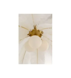 Lampa wisząca FEATHER PALM 87 cm biała