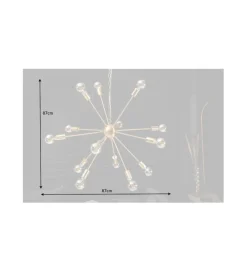 Lampa wisząca FIREWORKS 85 cm złota
