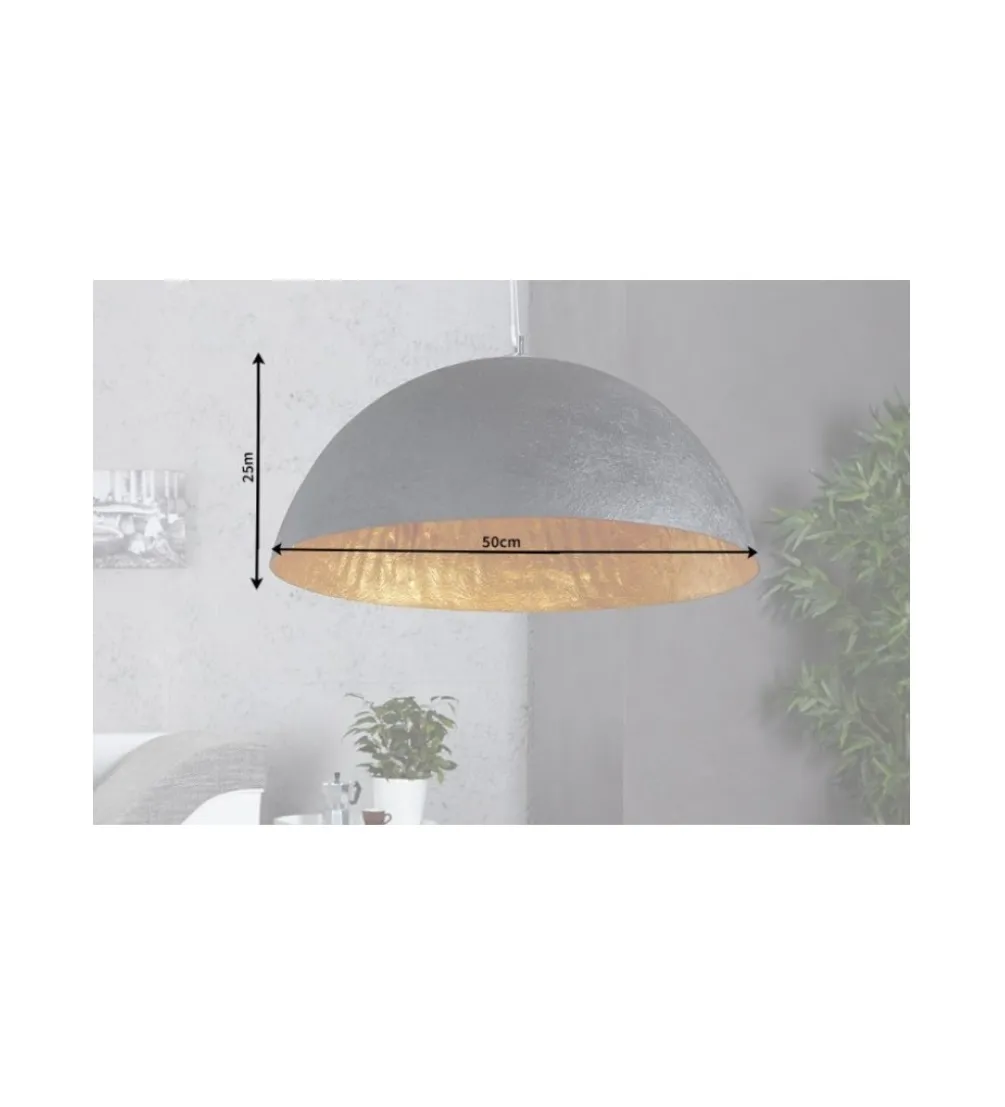 Lampa wisząca Glow 50 cm czarno złota