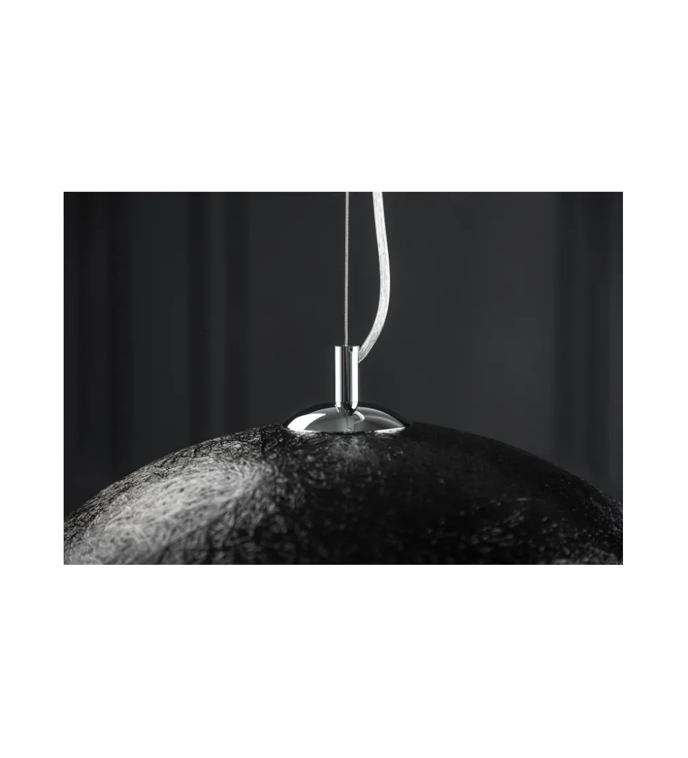Lampa wisząca Glow 50 cm czarno złota