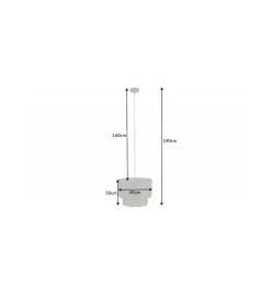 Lampa wisząca JAWA Viviena 45 cm naturalna