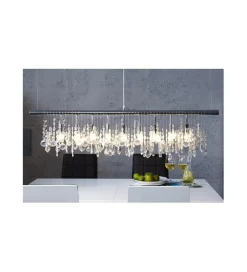Lampa wisząca kryształowa Diamounds  9 Flamming