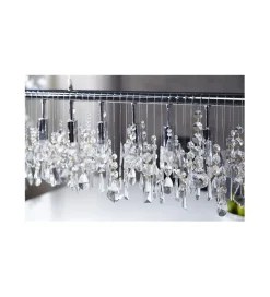 Lampa wisząca kryształowa Diamounds  9 Flamming