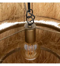 Lampa wisząca LIFS 48 cm Naturalna Rafia