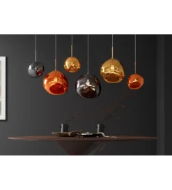 Lampa wisząca LIQUID DIAMOND 20 cm szkło dymione