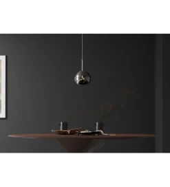 Lampa wisząca LIQUID DIAMOND 20 cm szkło dymione