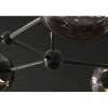 Lampa wisząca LIQUID DIAMOND 5 kloszy szkło dymione