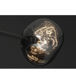Lampa wisząca LIQUID DIAMOND 5 kloszy szkło dymione