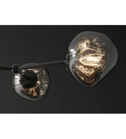 Lampa wisząca LIQUID DIAMOND 5 kloszy szkło dymione