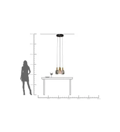 Lampa wisząca LOBBY QUATTRO 50 cm
