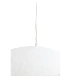 Lampa wisząca LONIA 53 cm kremowa antyczny brąz