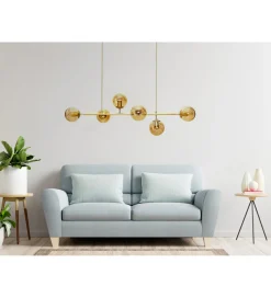 Lampa wisząca MORIS 113 cm złota