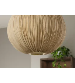 Lampa wisząca ORGANIC 45 cm tkanina naturalny
