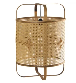 Lampa wisząca RATATAD 43 cm rattan