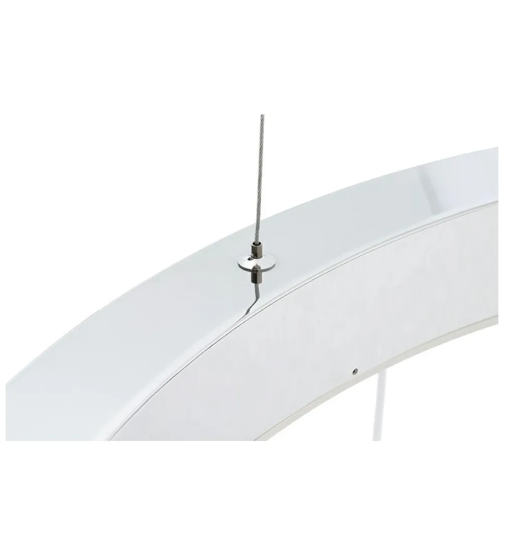 Lampa wisząca RING 100 cm srebrna