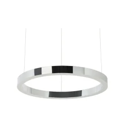 Lampa wisząca RING 60 cm srebrna