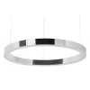 Lampa wisząca RING 80 cm srebrna