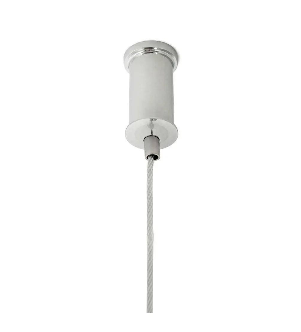 Lampa wisząca RING 80 cm srebrna