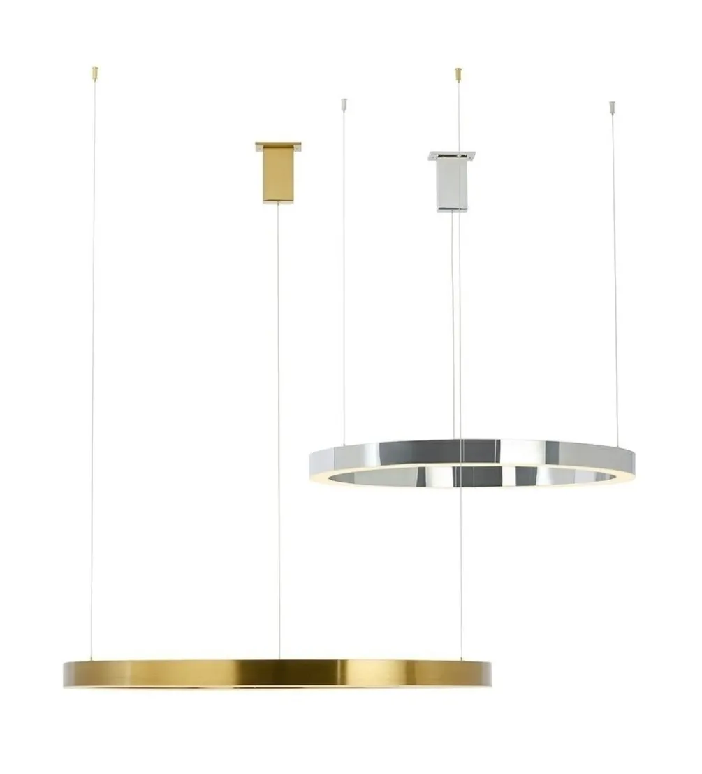 Lampa wisząca RING 100 cm złota