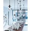 Lampa wisząca SANDRA 40 cm trasnparentny