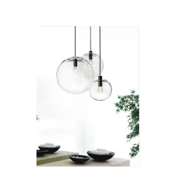 Lampa wisząca SANDRA 40 cm trasnparentny