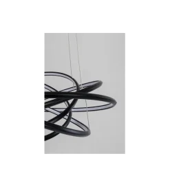 Lampa wisząca SATURN 72 cm czarna