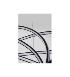 Lampa wisząca SATURN 72 cm czarna